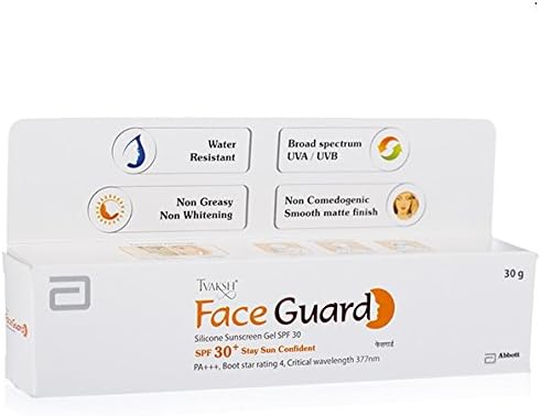 Tvaksh Face Guard Silicone Sunscreen Gel SPF 30, 30g