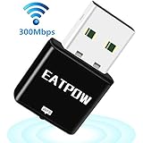 EATPOW 300Mbps Wireless USB WiFi Adapter,Dual Band 2.4G WiFi USB Adapter Network Lan Card 802.11ac,Wireless WiFi Dongle for Desktop Pc Laptop,Support Win XP/Vista/7/8/10 /Mac OS.