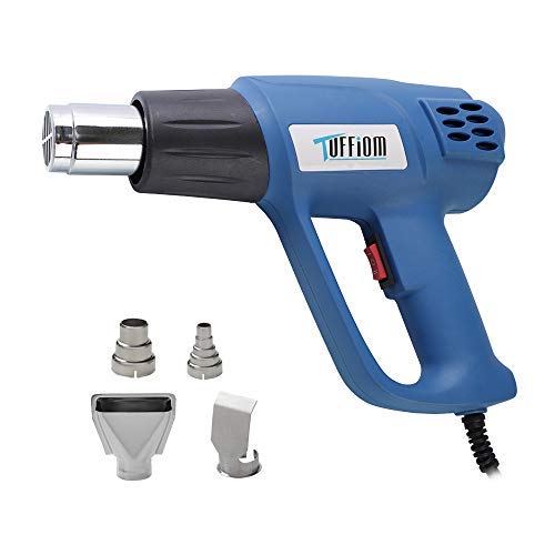 TUFFIOM Upgraded Dual Temperature Electric Hot Air Heat Shrink Gun Kit Industrial Blower for