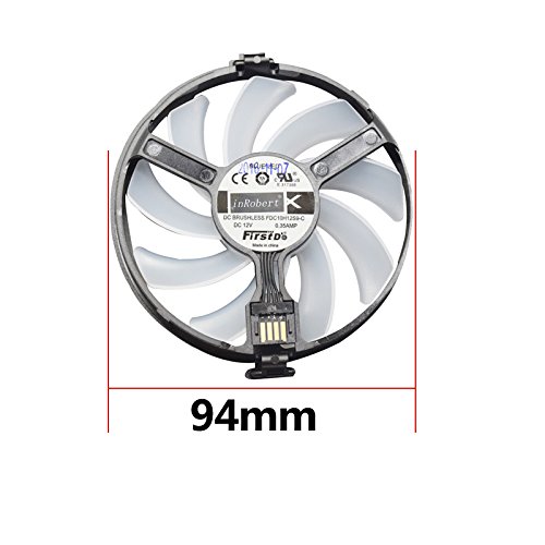 Hard-Swap-Fans-GPU-VGA-LED-Ventilador-de-Refrigeracin-de-Repuesto-Graphics-Card-Fan-para-XFX-R7-370-RX-460-470-480-Graphic-Card-Blue-LED