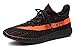 Men Women Non Slip Sneakers Unisex Couple Lightweight Athletic Shoes for Gym Orange Black 42