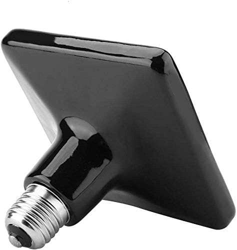 POFET Ceramic Heat Lamp, Black Infrared Ceramic Bulb Emitter Reptile Pet Incubator Brooder for Snake Lizard Turtle Frog 220V-230V(150W) - Image 5