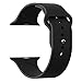 Apple Watch Band, JETech Soft Silicone Replacement Sport Band for Apple Watch All 42mm Models (Black) - 2216