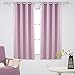 Deconovo Thermal Insulated Window Treatments Blackout Curtains Grommet Top Curtains for Girls Room 52W x 63L Inch Lavender 1 Pair