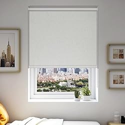 Boolegon Blackout Roller Shades for Windows,Linen