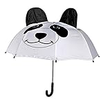 Wild Umbrella - Panda Animal - Black & White - Fun Rain Gear for Kids!