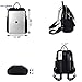 UTO Women Backpack Purse 3 ways Oxford Waterproof Cloth Nylon Ladies Rucksack Shoulder Bag Black