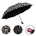 Color Changing Umbrella With Cute Polka Dots Pattern Automatic Open Close Button Portable Light Weight Windproof Good Gift for her B11997 (Color will be Randomly selected)