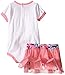 Adidas Baby Girls' Bodysuit and Skirt Set, White, 24 Months