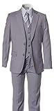 Boys Slim Fit Light Grey Suit in Toddlers to Boys Sizing