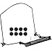 Eison Harmonica Holder 10 Holes Harmonica Holder ET10H Black Neck Hands Free with Anti-Scratch Felt Pads to Protector Harmonica