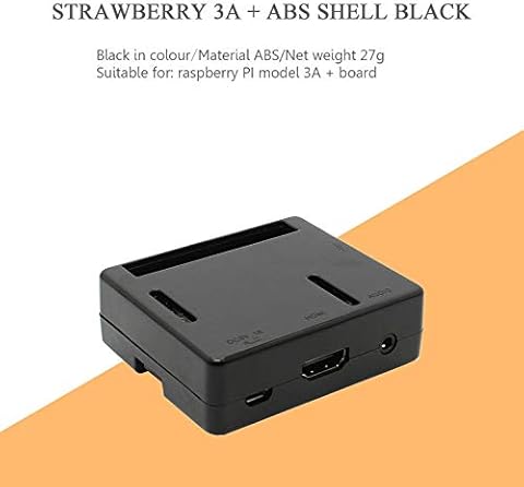 Estuche de Abs color negro/transparente para Raspberry Pi Modelo 3 A + (Plus) D Estuche de Abs para modelo Raspberry Pi