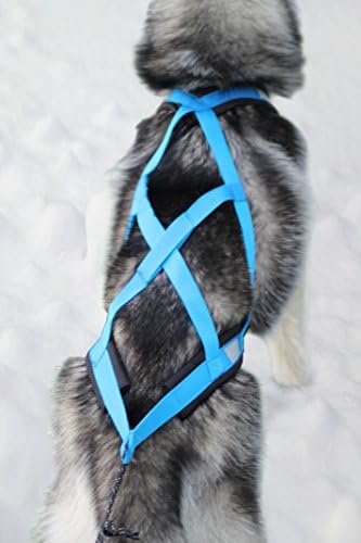Northern Howl Weight Pulling Dog Harness, X-Back for Bike, Canicross, Sled, Joring, Blue