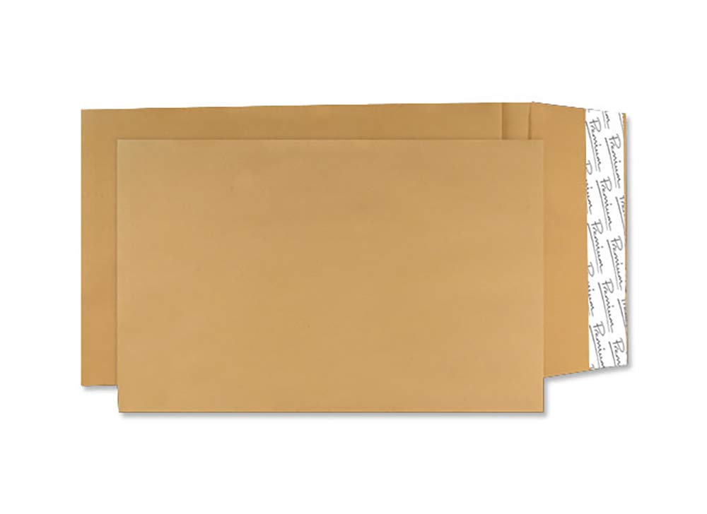 Blake Avant Garde C4 324 x 229 x 25 mm 140 gsm Heavyweight Extra Strong Peel & Seal Gusset Pocket Envelopes (AG0052) Cream Manilla - Pack of 100 — image 1