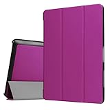 GBSELL Tri-Fold Slim Case Cover For Acer Iconia One 10 B3-A30 Tablet 10.1 Inch (Purple)