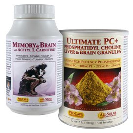 Ultimate PC Liver & Brain Granules and Memory & Brain with ALC Kit 180 Servings