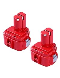 2 paquetes de 12 V 3000 mAh de repuesto para Makita 12 V batería Ni-Mh 1200 1220 1201 PA12 1222 1233S 1233SA 1233SB 1235 192681-5 herramientas inalámbricas