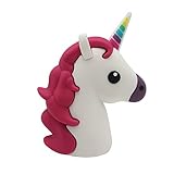 DBigness 2600mAh Unicorn Cute Funny Cartoon PVC External Battery Portable Charger Backup Pack Power Bank for Smart Phone