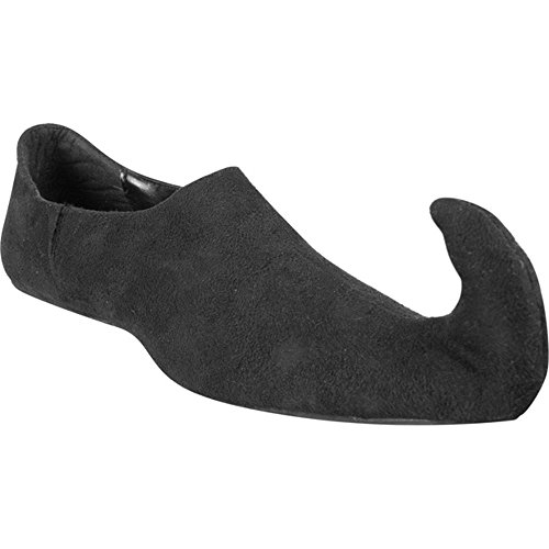 Adult Black Renaissance Curved Toe Shoes (Medium)