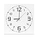 KAUZA Wall Clock, Silent, Non-Ticking, Quartz, Indoor and Outdoor Wall Clock with 3D Laser Cut Out, Modern Numerals in Wooden Frame Battery Operated (11.8in, White)