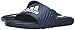 adidas Men's Voloossage Athletic Slide Sandals, White/Collegiate Navy, (12 M US)
