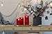 Venta Set of 3 Realistic Flameless Red LED Candles with Remote Control – 4” 5” 6” Electric Wickless Pillar Battery Operated Candles with Flickering Flame Timer