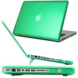 iPearl mCover Hard Shell Case with FREE keyboard cover for Model A1278 13-inch Regular display Aluminum Unibody MacBook Pro -  (13.3-inch diagonal screen, GREEN Keyboard)