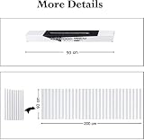 rabbitgoo Static Window Film Privacy Frosted Glass 90x400 cm Stripe view 6