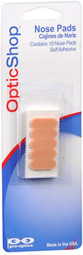GMS Optical Self Adhesive Soft Foam Nose Pads - Peach (15 Count) by Optic