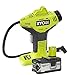 RYOBI P737 18-Volt ONE+ Cordless Power Inflator with P108 18-Volt ONE+ Lithium-Ion 4.0 Ah Lithium+ High Capacity Battery