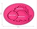 Qshare Toddler Plate, Baby Plate for Babies Toddlers and Kids, Portable BPA-Free FDA Approved Strong Suction Plates for Toddlers, Dishwasher and Microwave Safe Silicone Placemat 11x8x1 inch