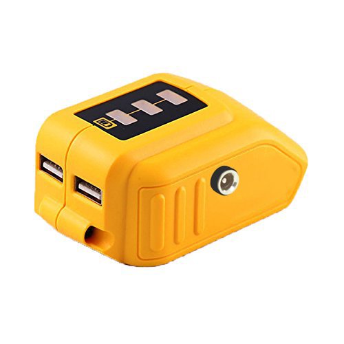 12V/20V Max Power Source for Dewalt Heated Jacket DCB091 Converters With USB to 12V Outlets Work with Lithium Battery
