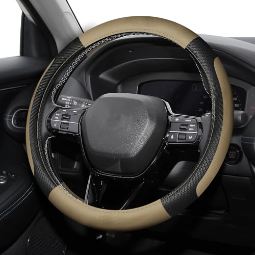 Carbon Fiber Steering Wheel Cover, Universal 15 Inch Wheel Cover at Amazon