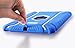 Honeycase Extreme-Duty Military Transformer Hybrid Shockproof & Drop Resistance Anti-slip Soft Silicone Case Cover for iPad Mini (Blue)