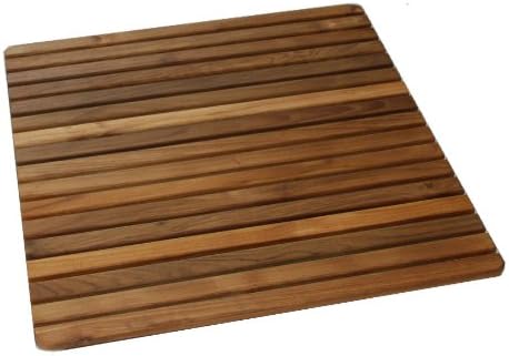 Authenteak Teak 24" Square Floor Mat - Framed with Oiled Finish