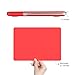 IBENZER Old MacBook Pro 13 Inch case A1278, Soft Touch Hard Case Shell Cover with Keyboard Cover for Apple MacBook Pro 13 with CD-ROM, Red, MMP13RD+1