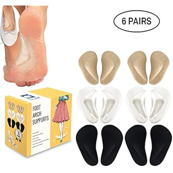 Arch Support Shoe Insert (12 Pieces) | Premium Flat Feet Arch Support for Foot Pain Relief from Plantar Fasciitis | High Arch Support Pads for Women and Men by BelugaCare