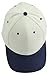 Plain Baseball Cap in Navy Blue and Stone Gray