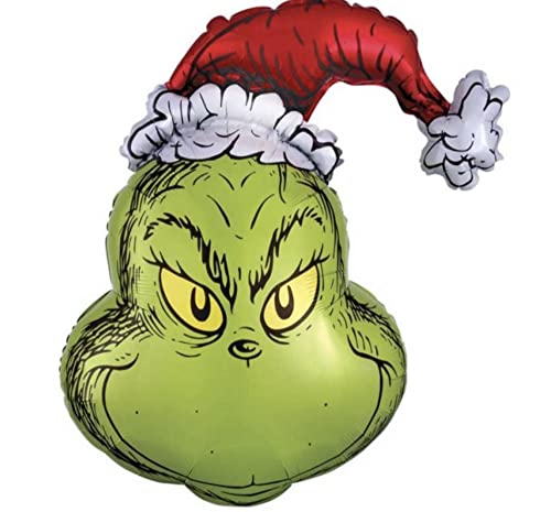 loveballoonsbedfordshire Christmas HOW GRINCH STOLE CHRISTMAS SUPERSHAPE FOIL BALLOON 29”