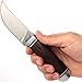 Grand Way Hunting Knife - Short Fixed Blade Knife with Wood Handle FB 251