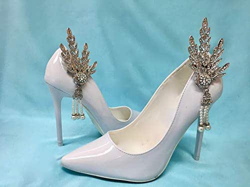 Bridal Wedding Shoe Clips, Great Gatsby Bride