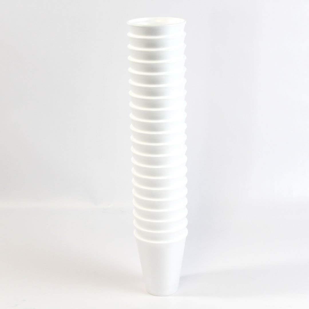 FSMISC RY30110 Smooth Insulated Cups, 10 oz, White (Pack of 20)