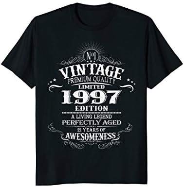 Vintage Made In 1997 - 21 Years Old Shirt 21st Birthday Gift