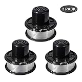 Thten Weed Eater Spools Compatible with Black and Decker RS-136 ST4500 ST1000 ST4000 GE600 CST800 ST6800 String Trimmer Replacement Spool Line 20ft 0.065" Edger Refills Parts Auto-Feed (3 pcs Spools)