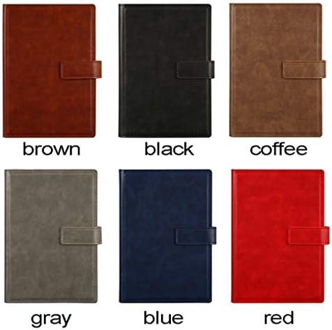 MINILZY Notebook Office notebooks A5 Planner Agenda 2019 Faux Leather Notebook B5 Big Note Book Cover Business Stationery,Red
