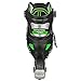 Roller Derby Boy's V-Tech 500 Button Adjustable Inline Skate, Black/Green, Size 6-9