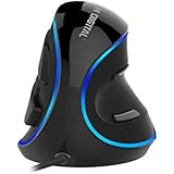 J-Tech Digital Wired Ergonomic Vertical USB Mouse with Adjustable Sensitivity (600/1000/1600 DPI), Scroll Endurance, Removable Palm Rest & Thumb Buttons [V628]