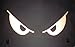 Reflective Evil Eyes in Black - 5 3/4