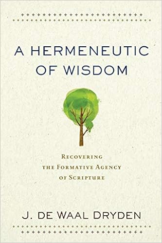 A Hermeneutic Of Wisdom: Recovering The Formative Agency Of Scripture: De  Waal Dryden, J.: 9780801097935: Amazon.com: Books