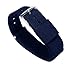BARTON WATCH BANDS 22mm Navy Blue Standard Length Ballistic Nylon NATO® Style Straps